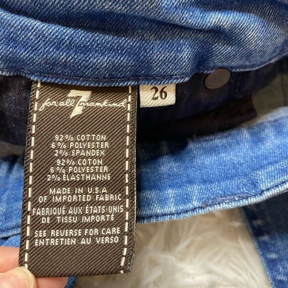 7 For All Mankind Womens The Ankle Skinny Jeans Size 26 Stretch - Picture 4 of 10
